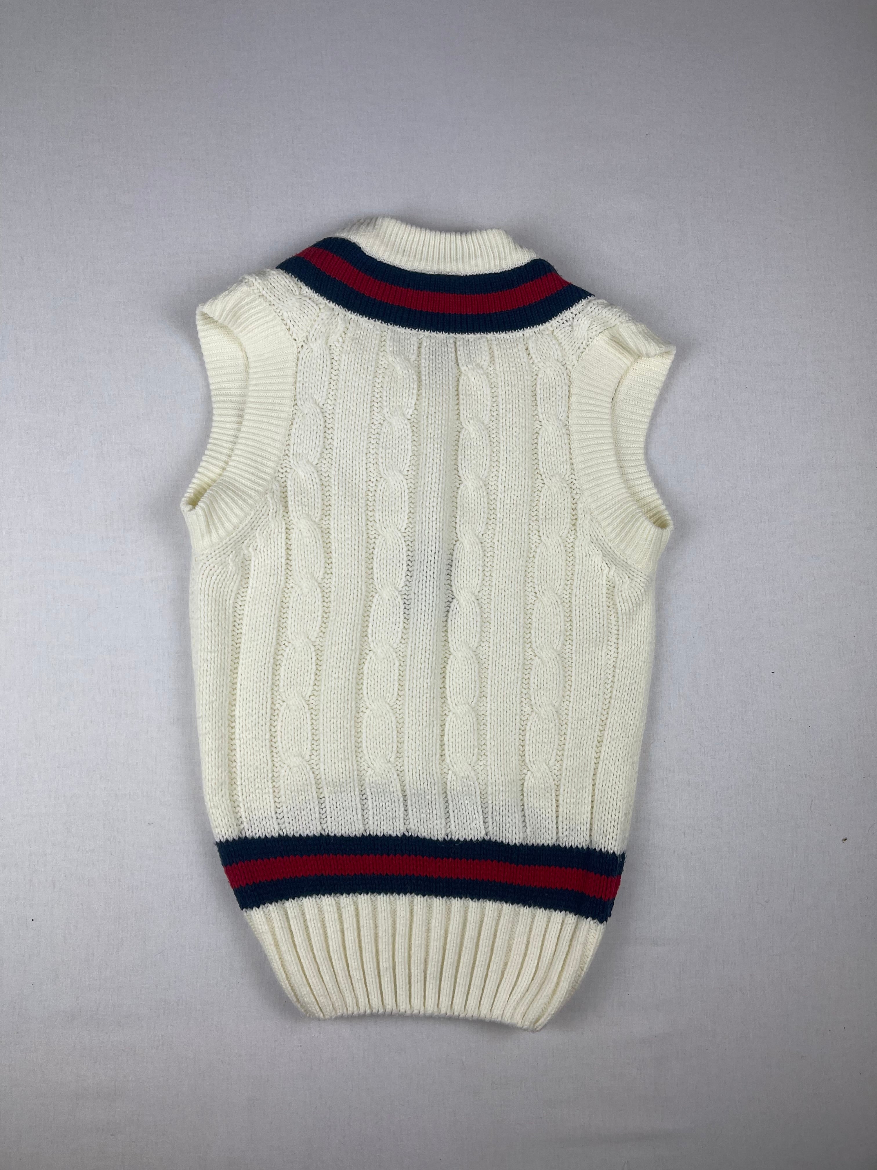 Junior Knitted Cricket Vest
