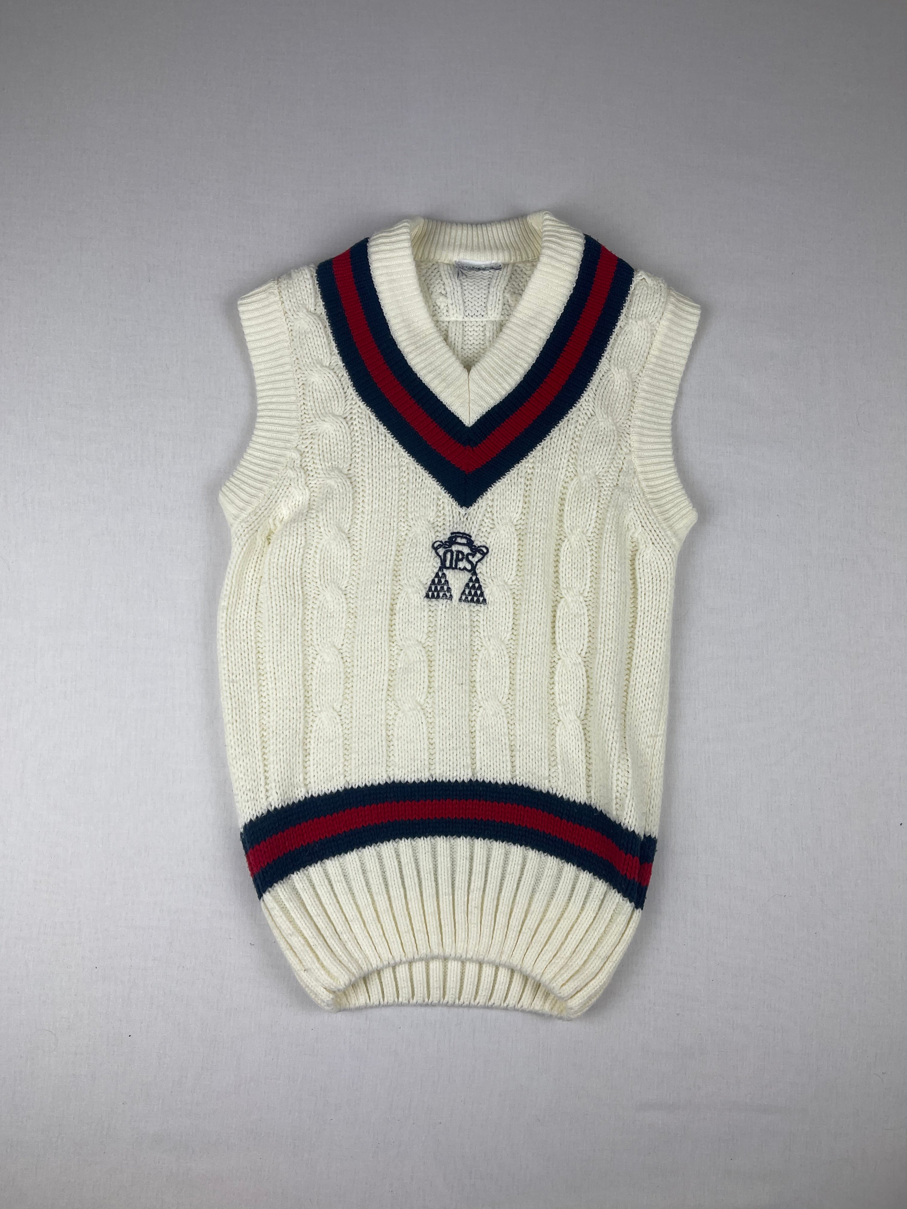 Junior Knitted Cricket Vest