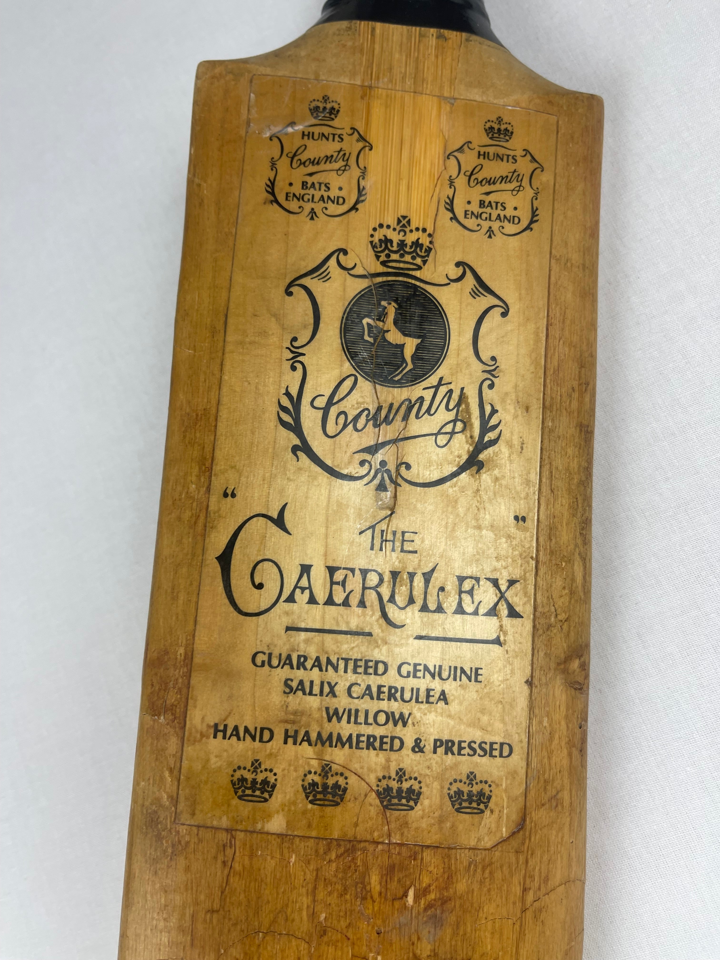 Hunts County Caerlex Cricket Bat Vintage