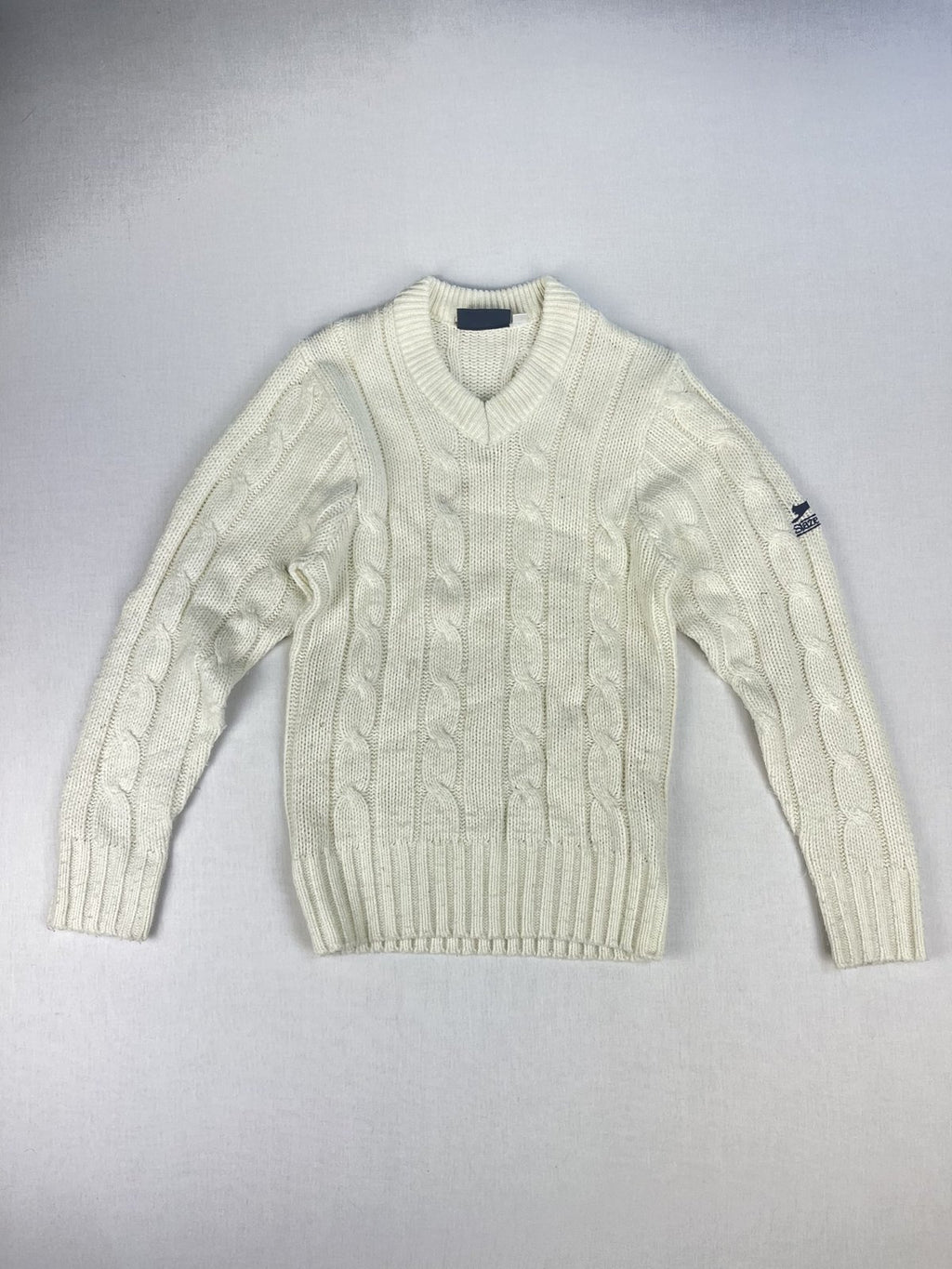 Slazenger Junior Chunky Cable Knit Cricket Jumper (13 Years)