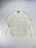 Slazenger Junior Chunky Cable Knit Cricket Jumper (13 Years)