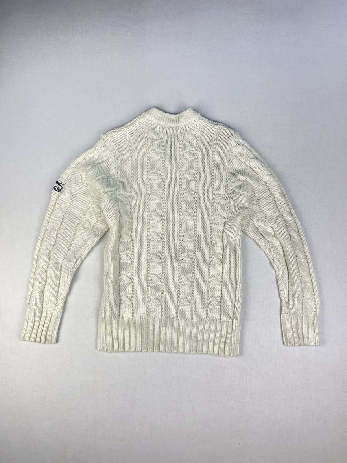 Slazenger Junior Chunky Cable Knit Cricket Jumper (13 Years)